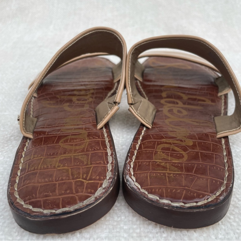 Sam Edelman Haydee Womens Tan Brown Slip On Slide Sandal Size US 6 1/2 W - Picture 9 of 12